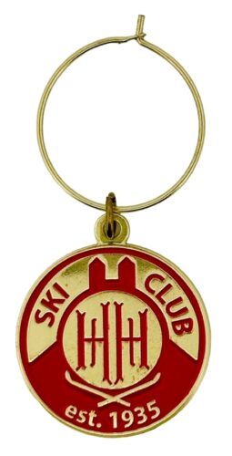 Custom Skiing Pins - Ski Club Wine Charm