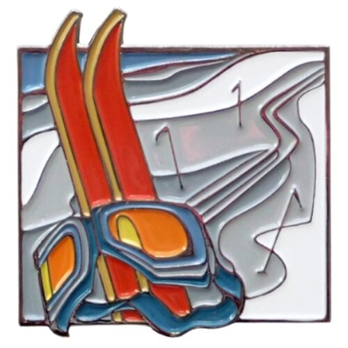 Custom Skiing Pins - Skiing-Gear-Enamel-Pin